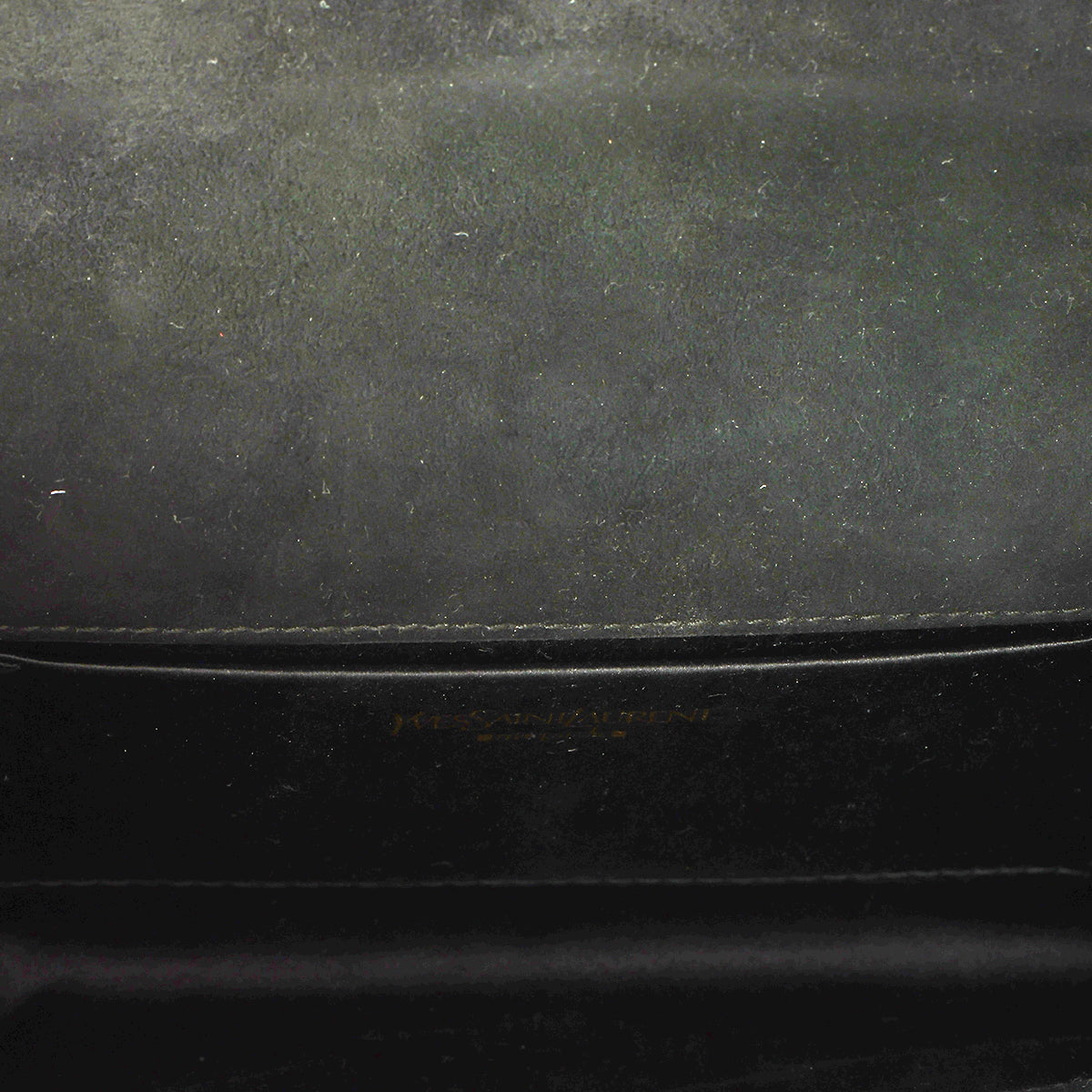 Black Patent Y Mail Envelope Clutch
