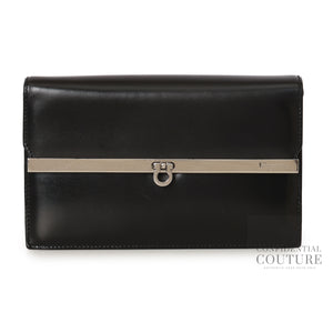 Black Gancini Flap Wallet