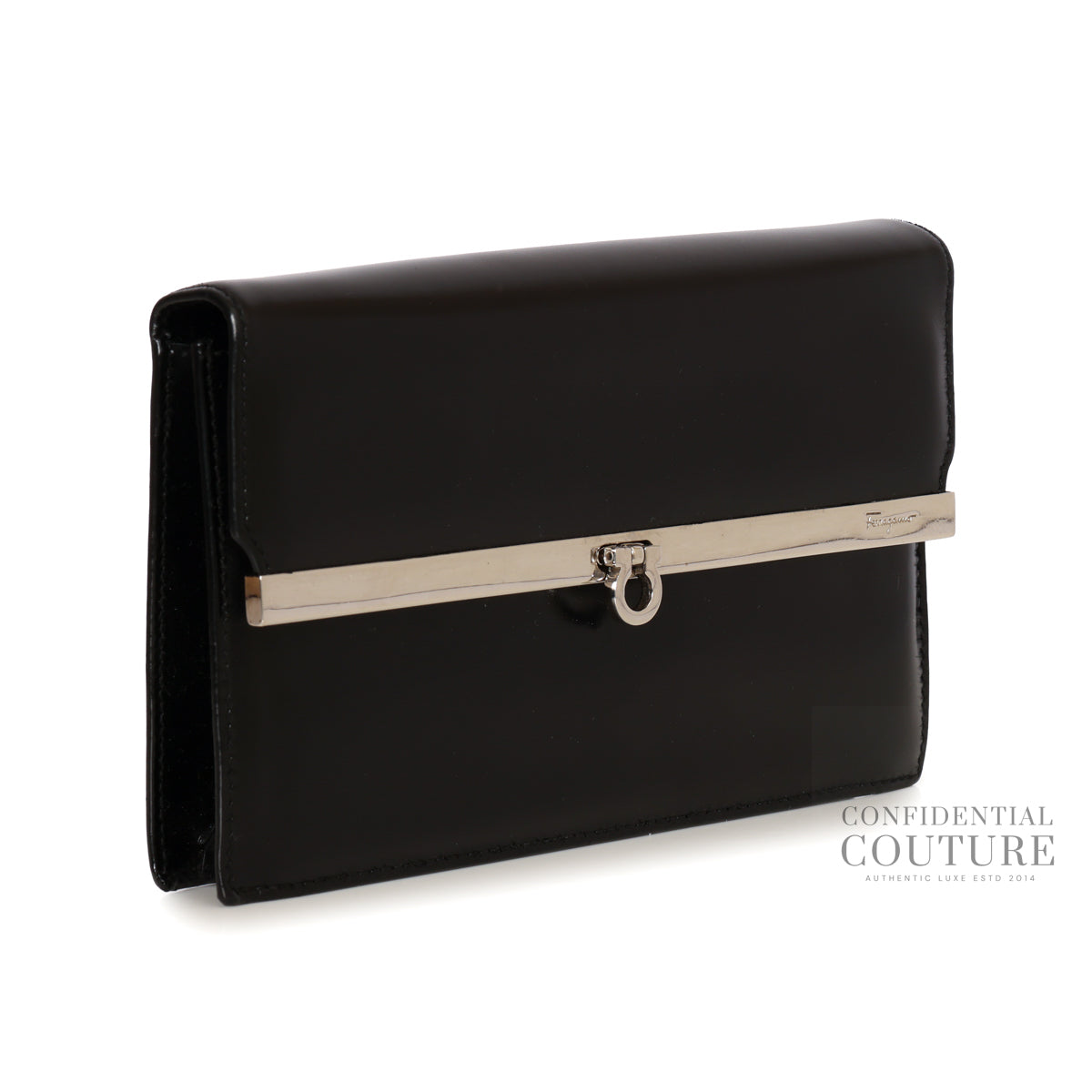 Black Gancini Flap Wallet