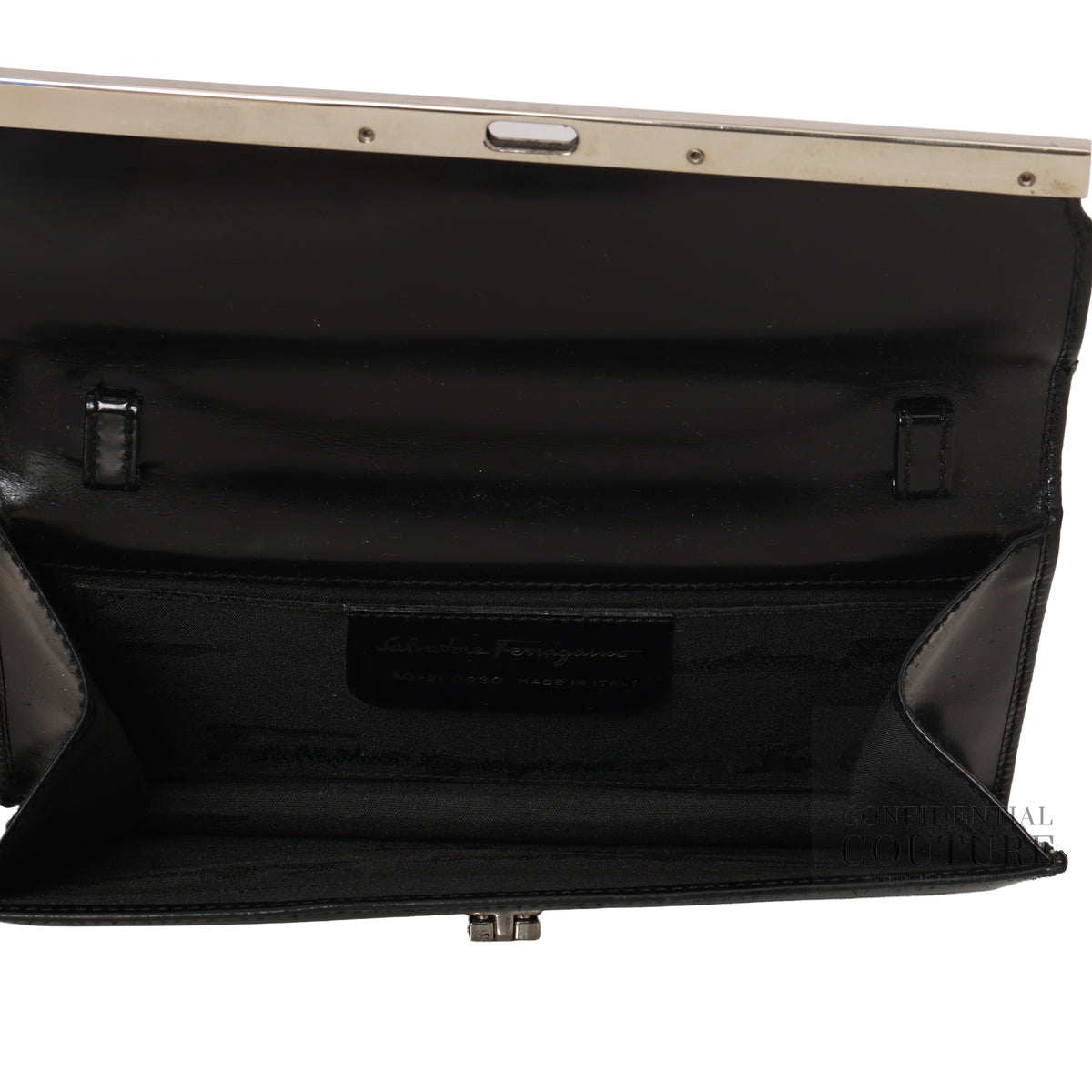 Black Gancini Flap Wallet