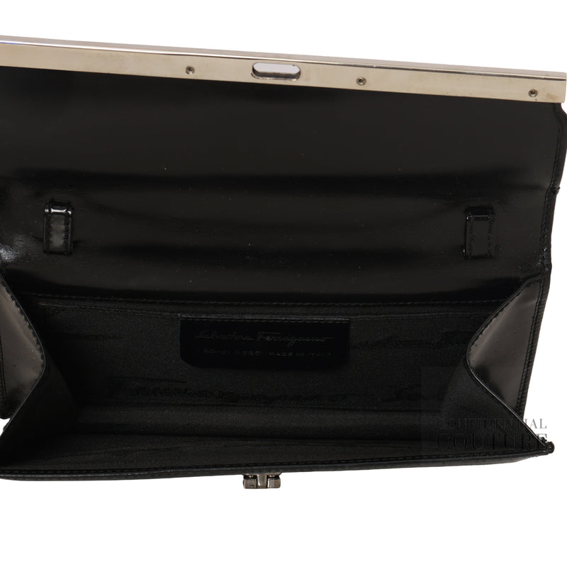 Black Gancini Flap Wallet