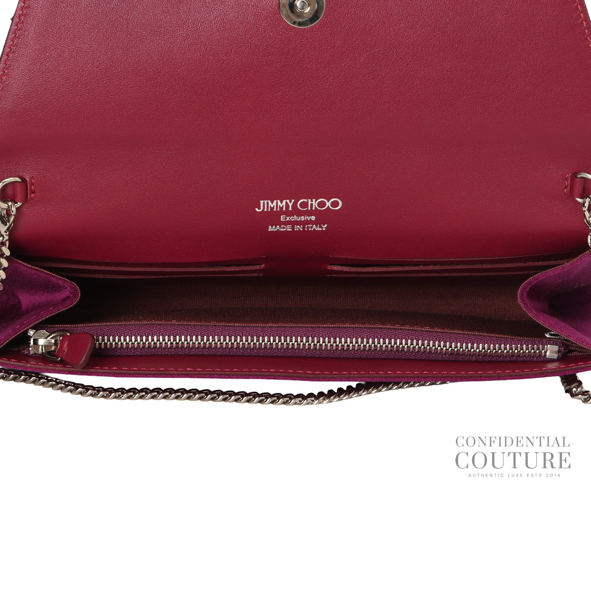 Deep Purple Margot Satin Clutch