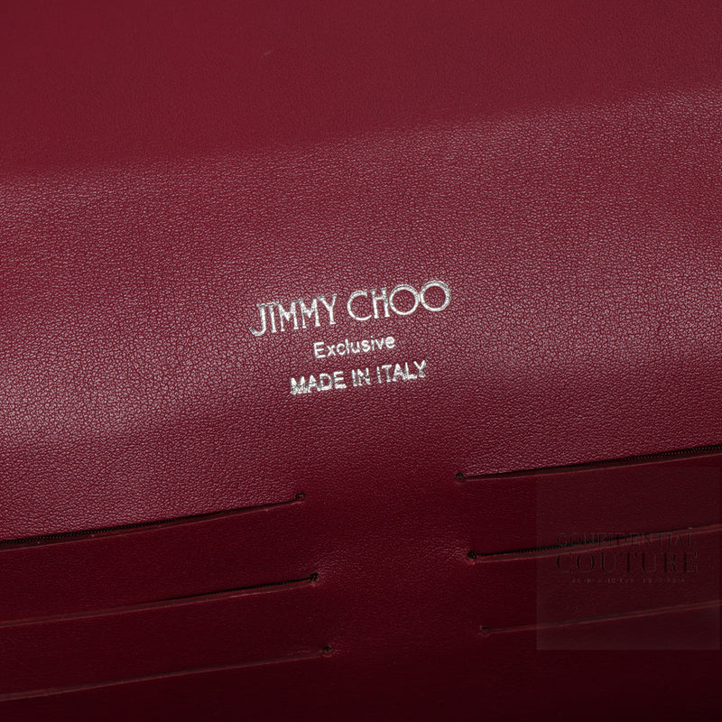 Pre-loved Jimmy Choo Deep Purple Margot Satin Clutch