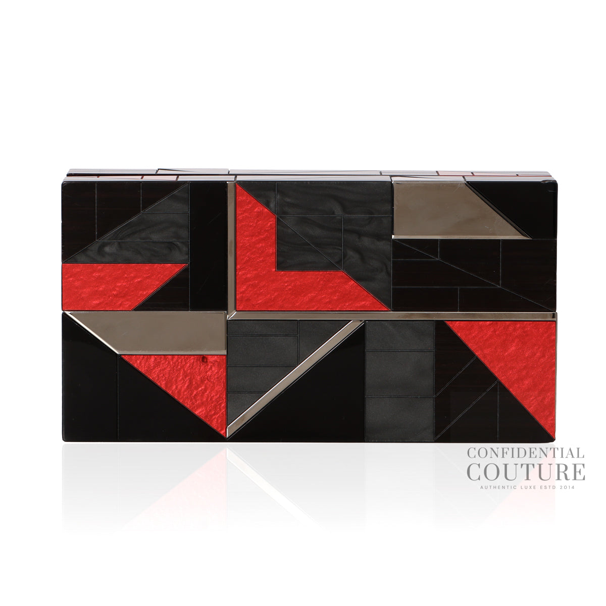 Multicolor Acrylic Box Clutch
