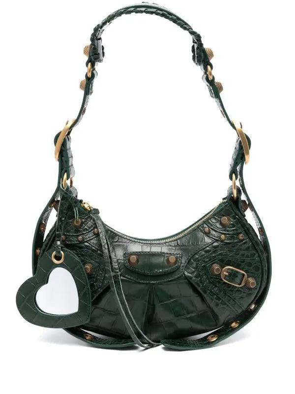2022 Embossed Le Cagole XS Shoulder Bag