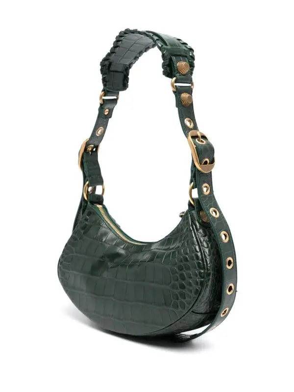 2022 Embossed Le Cagole XS Shoulder Bag
