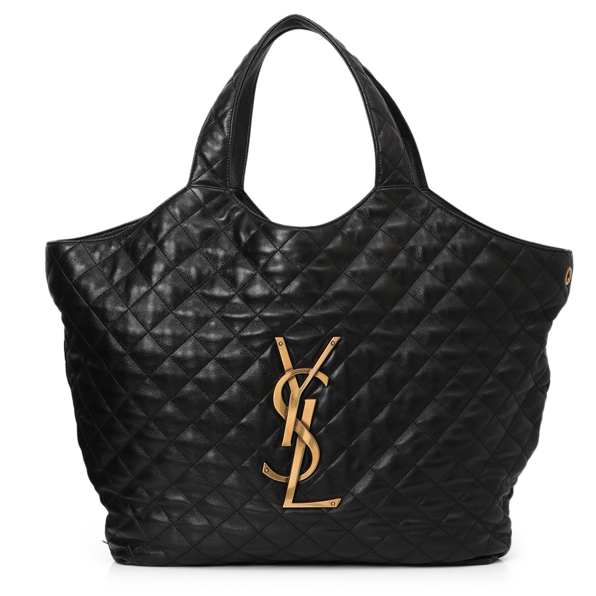 Saint Laurent Icare Maxi Shopping Bag In Quilted Lmbskin