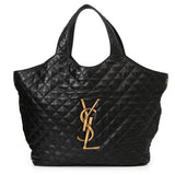 Saint Laurent Icare Maxi Shopping Bag In Quilted Lmbskin