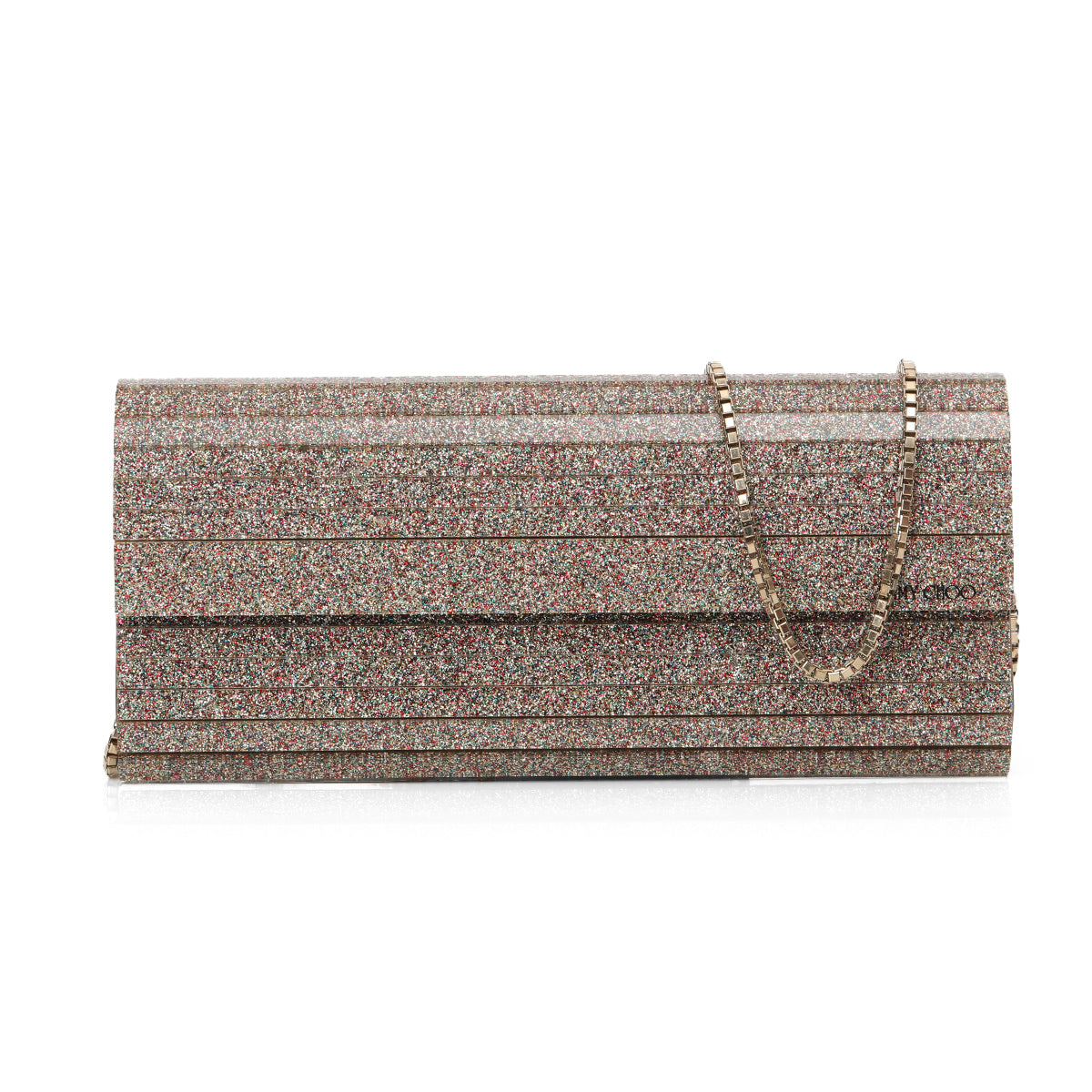 Jimmy Choo Sweetie Glitter Convertible Clutch Bag One Size