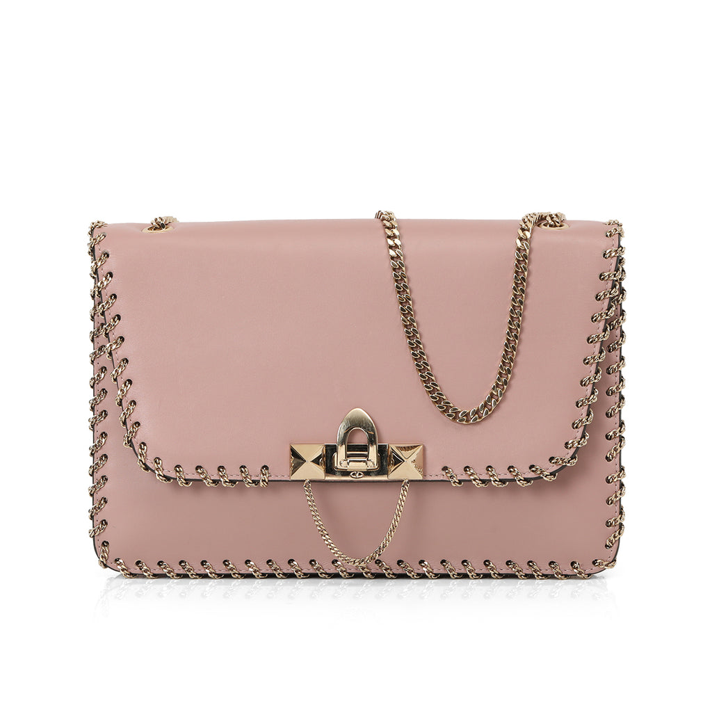 Valentino Rockstud Demilune Chain Shoulder Bag One Size