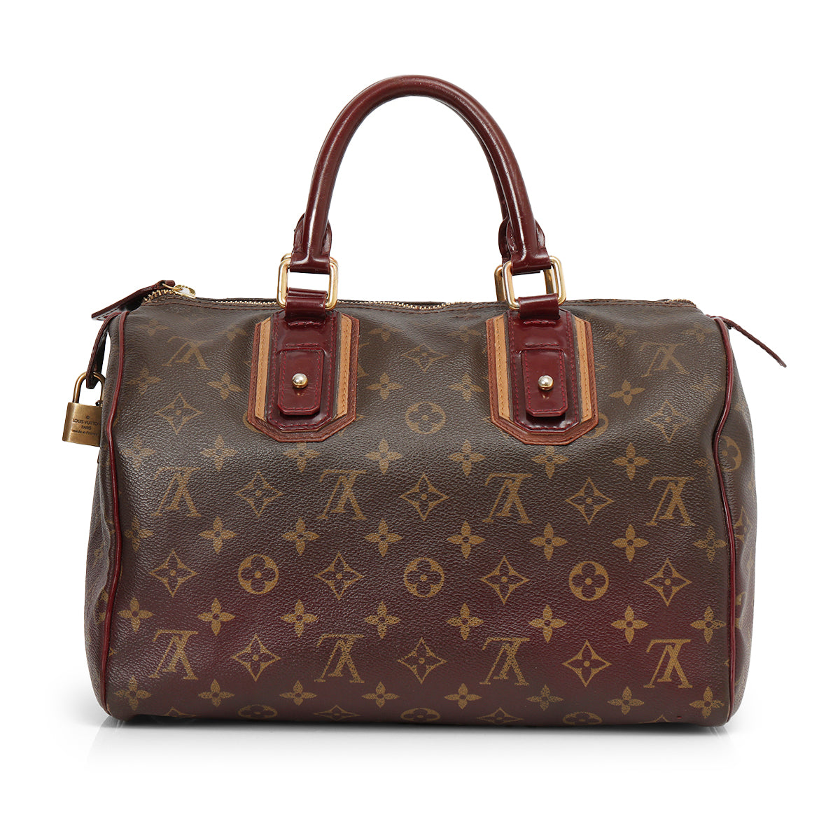 Limited Edition Bordeaux Monogram Mirage Speedy 30 Bag