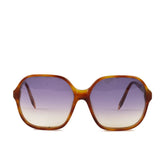 Light Brown acetate square frame sunglasses