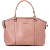 Pink Micro Guccissima Leather Large Dome Satchel