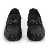 Black Leather Dress Loafers/Size-9.5D