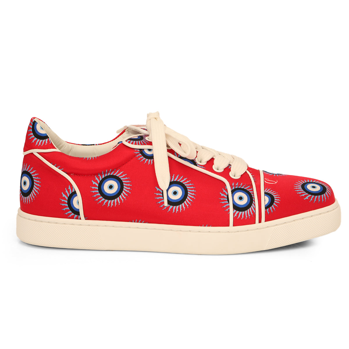 Spike Accents Evil Eye Satin Sneakers - 39.5