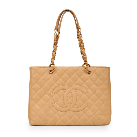 Caviar Leather Shopping Tote Grand