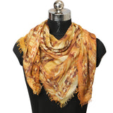 Yellow And Brown Skull Scarf One Size