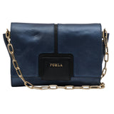 Zizi Saffiano Leather Chain Clutch Shoulder Bag 