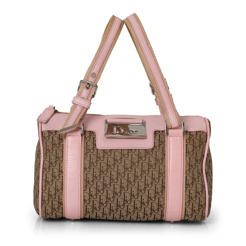 Trotter Diorissimo Canvas Boston Bag Small