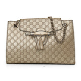 Guccissima Leather Large Chain Shoulder Bag