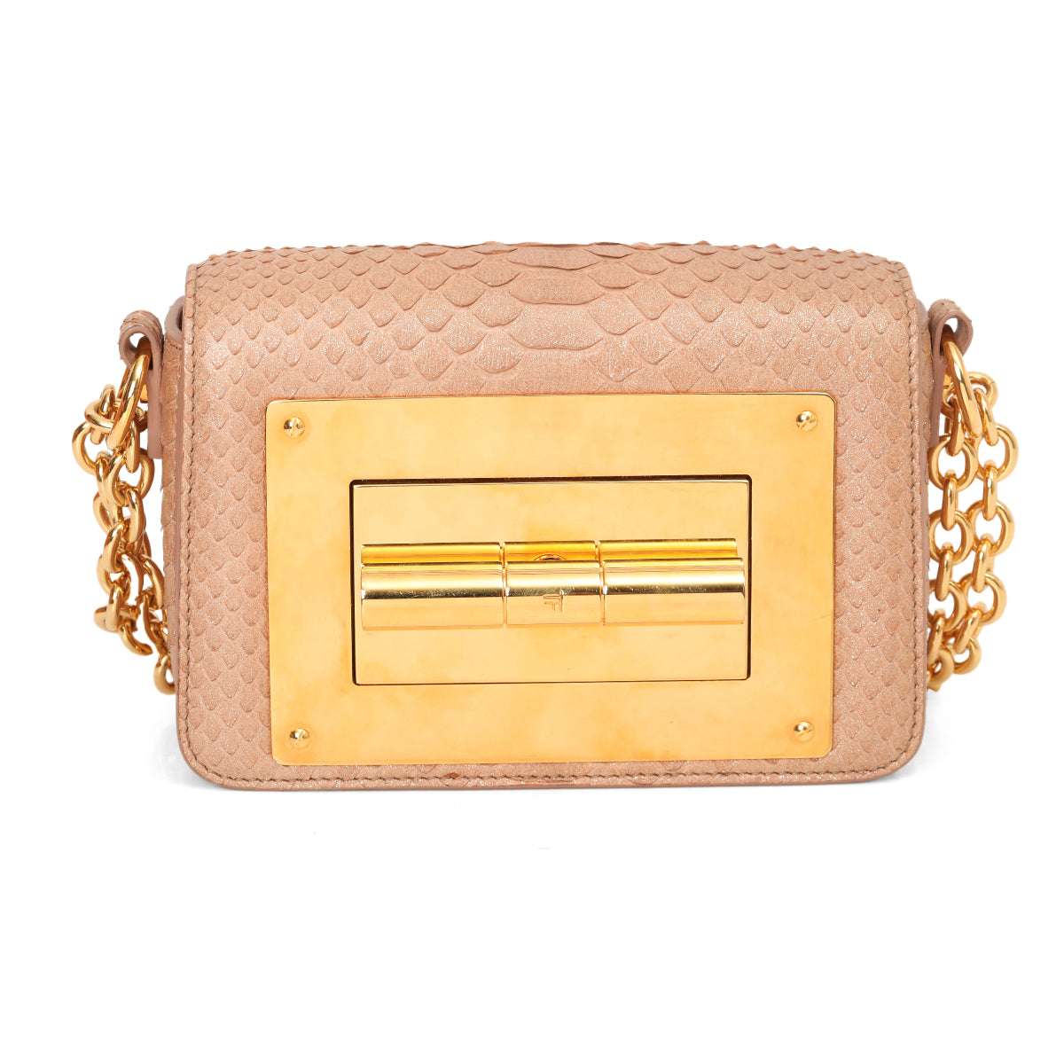 Metallic Python Natalia Small Shoulder Bag