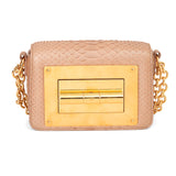 Metallic Python Natalia Small Shoulder Bag