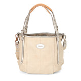 Beige Linen G-Line Easy Sacca Grande Tote Bag