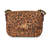 Leather Print Sandrine Shoulder Bag