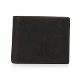 Brown Taiga Leather Bifold Wallet Small