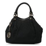 Black GG Canvas & Leather Medium Sukey Tote