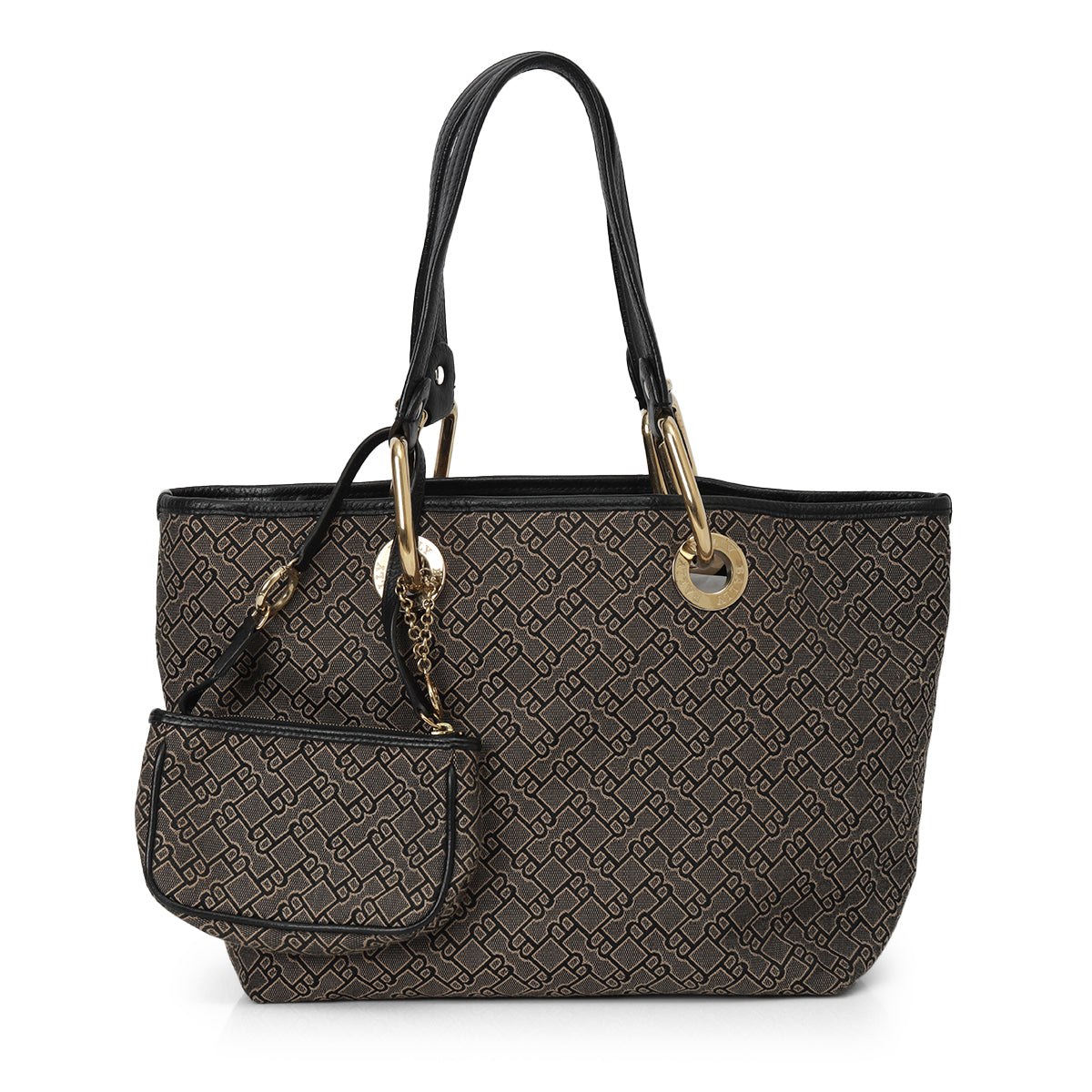 Monogram Jacquard Canvas Tote With Pochette One Size