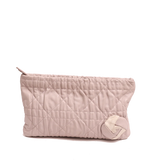 Quilted Cannage Flower Clutch