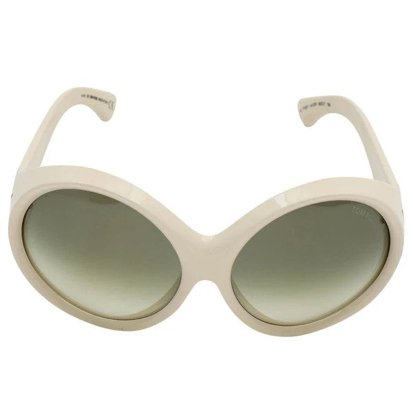White Over Sized Sunglasses