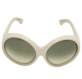 White Over Sized Sunglasses