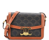 Teen Trionphe Bag In Triomphe Canvas And Calfskin