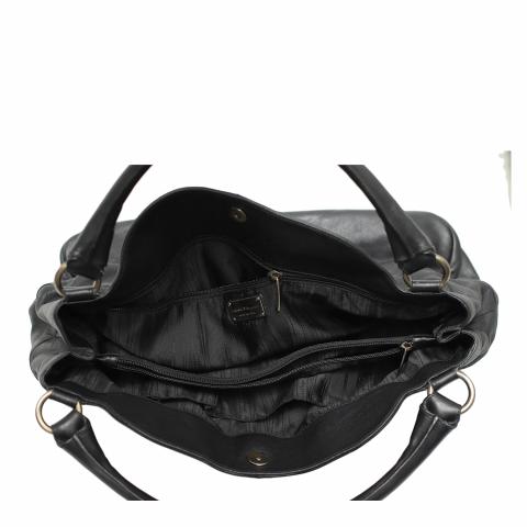 Black Large Fanisa Hobo Bag