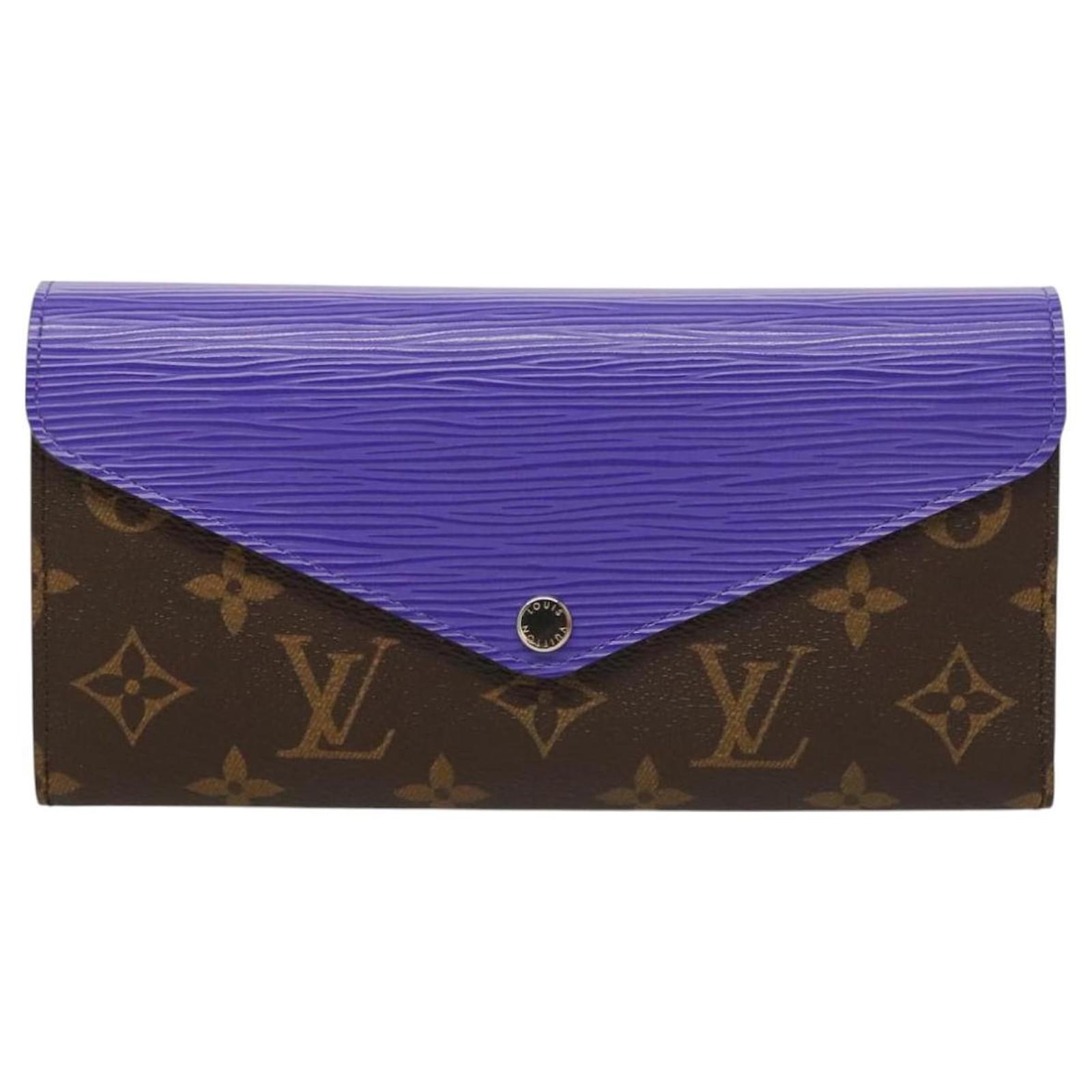 Blue Monogram Pattern Marie Lou Wallet