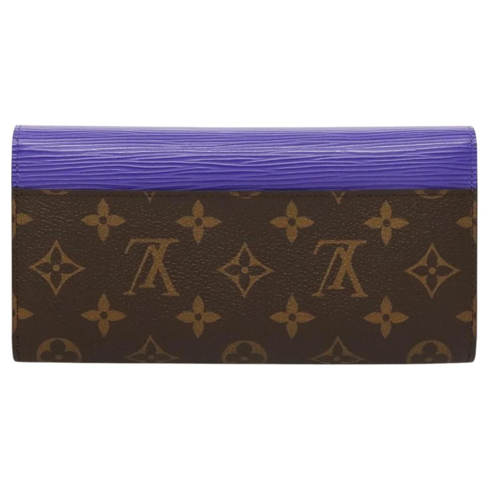 Blue Monogram Pattern Marie Lou Wallet