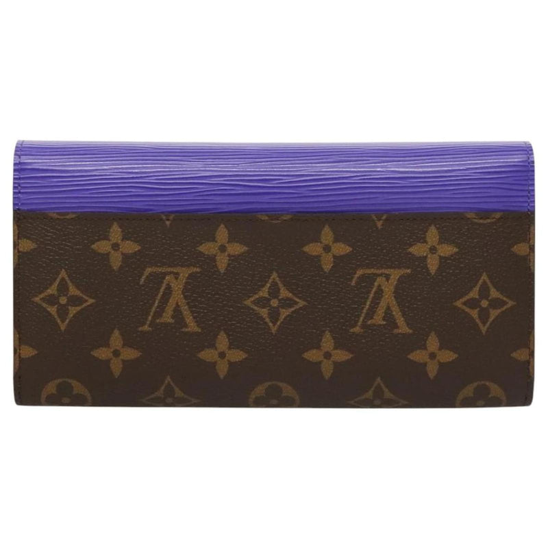 Blue Monogram Pattern Marie Lou Wallet