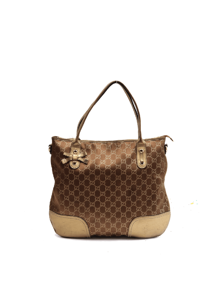 Gucci Brown Monogram Hobo Bag