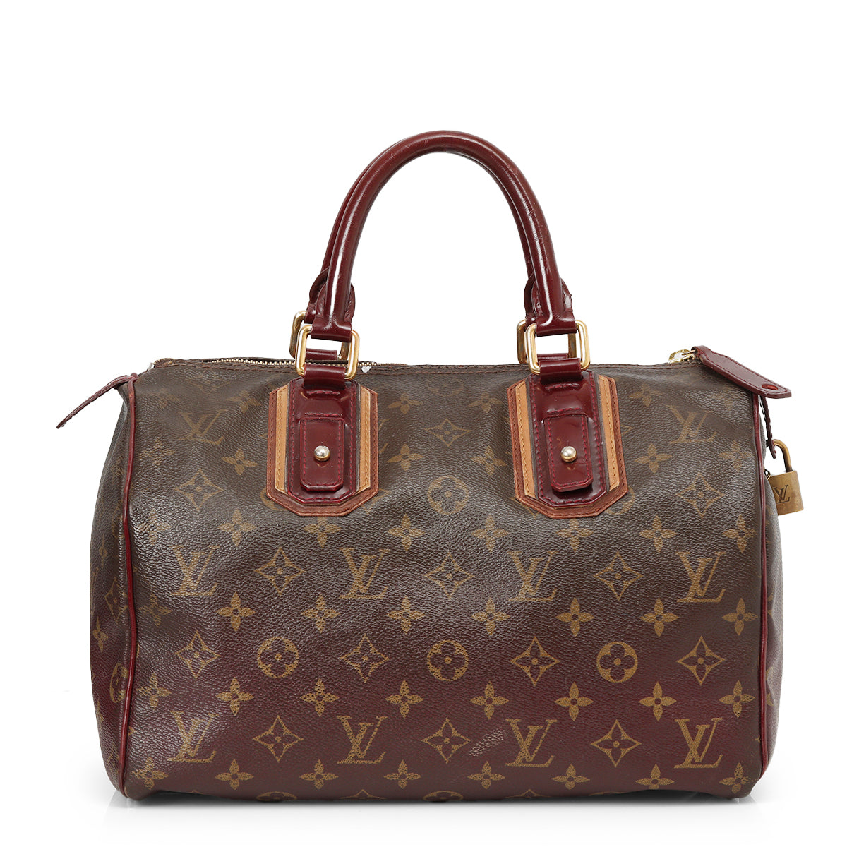 Limited Edition Bordeaux Monogram Mirage Speedy 30 Bag