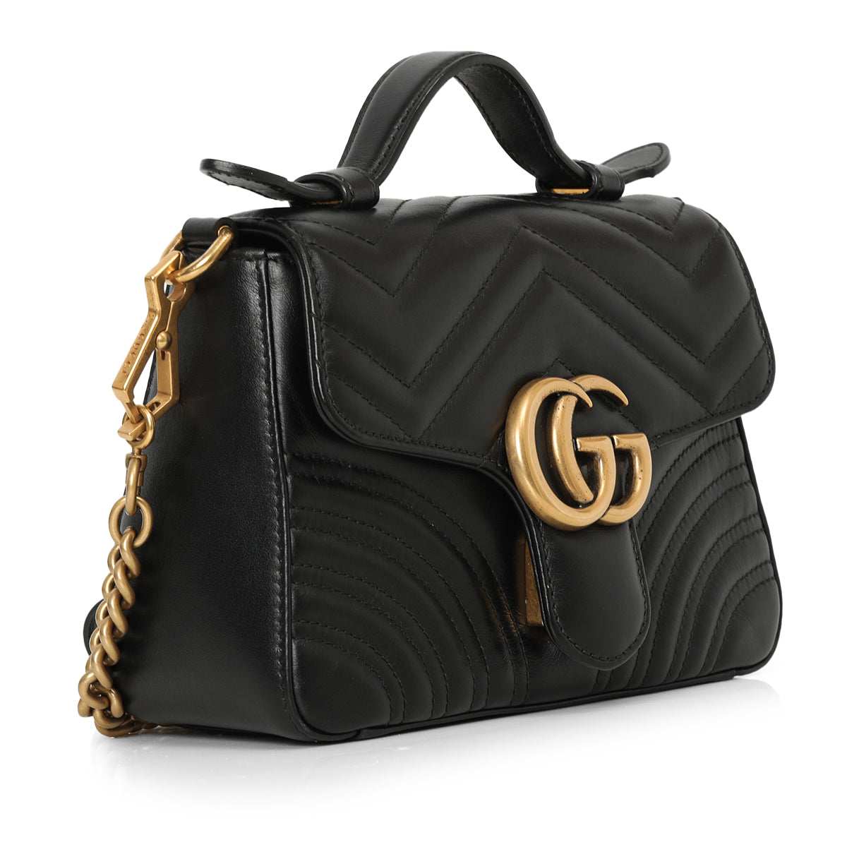 GG Marmont Mini Top Handle Bag