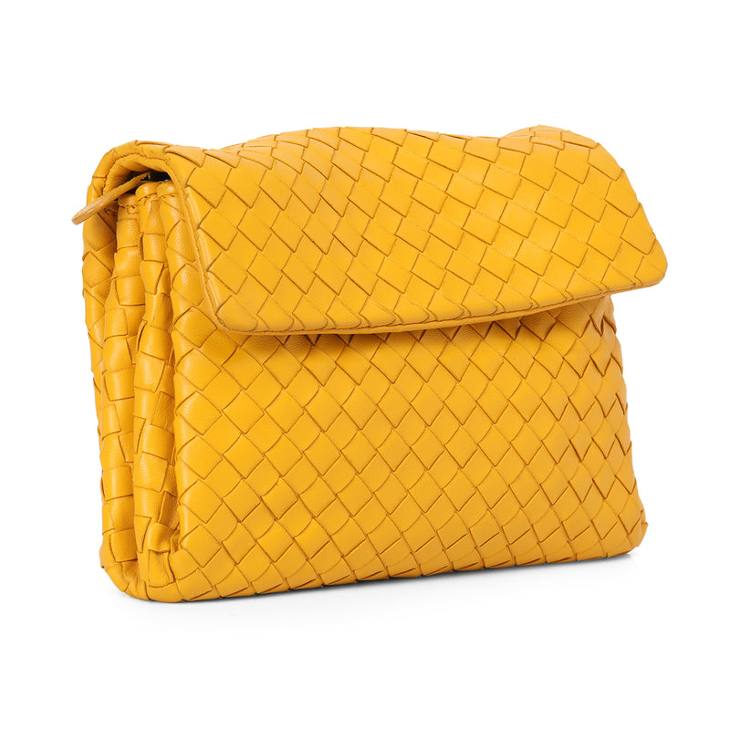Intreciatto Flap Clutch One Size