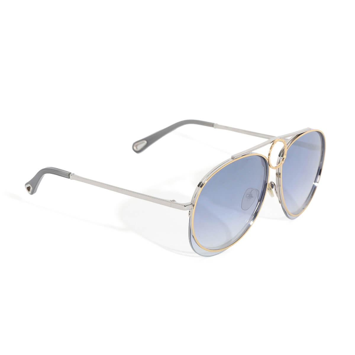 Round Blue Sunglasses