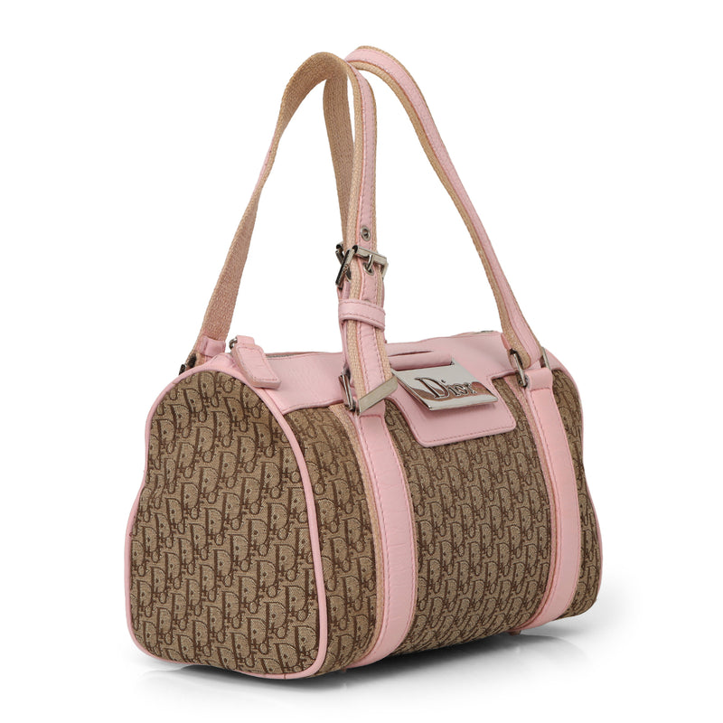 Trotter Diorissimo Canvas Boston Bag Small