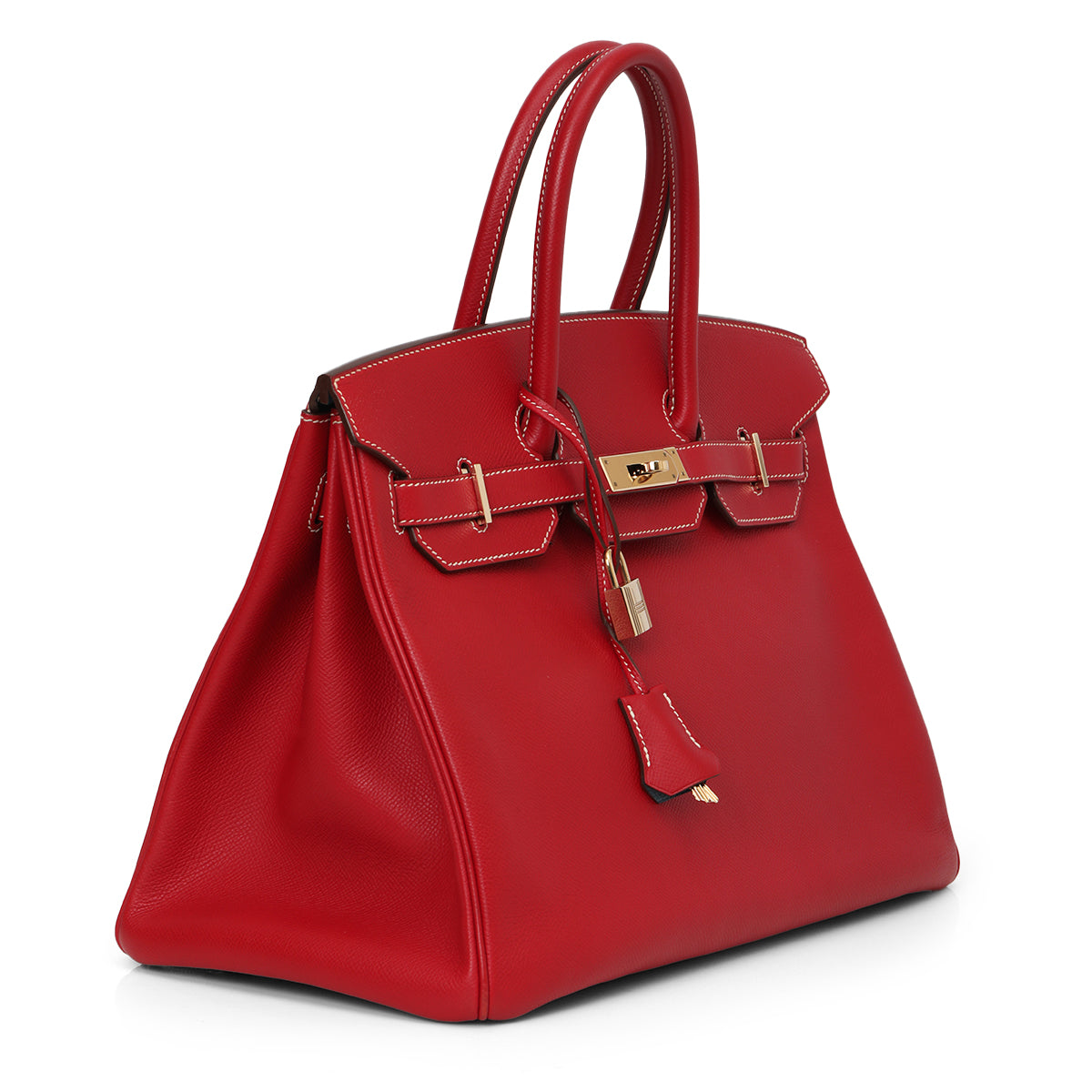 Birkin 35 Candy Rouge Casaque/ Blue Thalassa