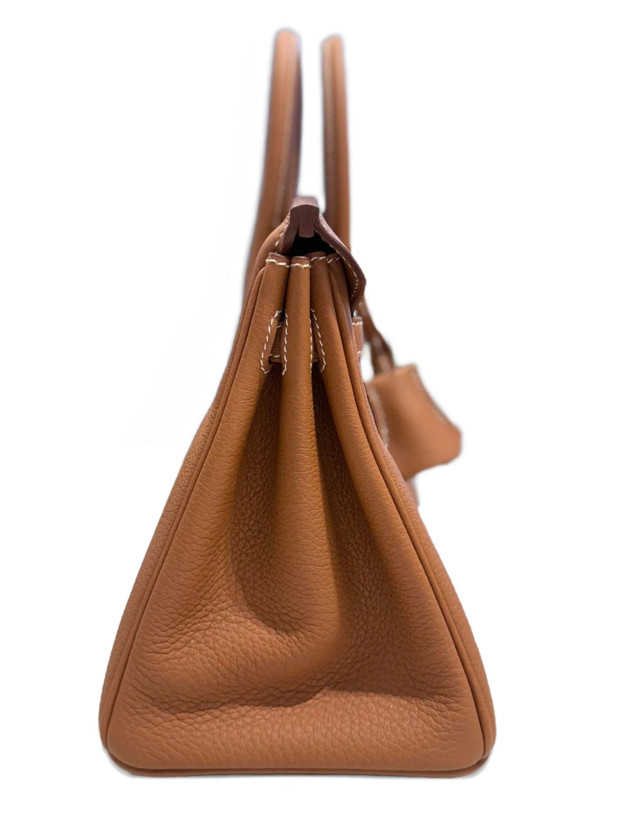 Birkin 25 Gold with Palladium Hardware Bag K Stamp