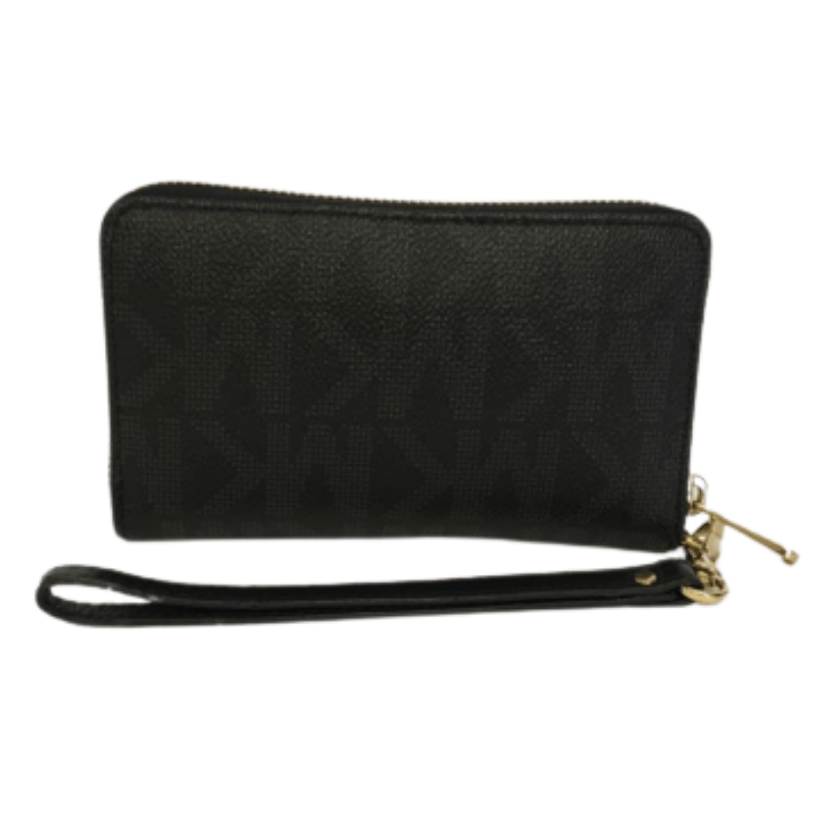 Black Leather Wristlet