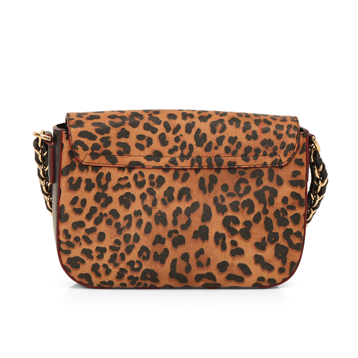 Leather Print Sandrine Shoulder Bag