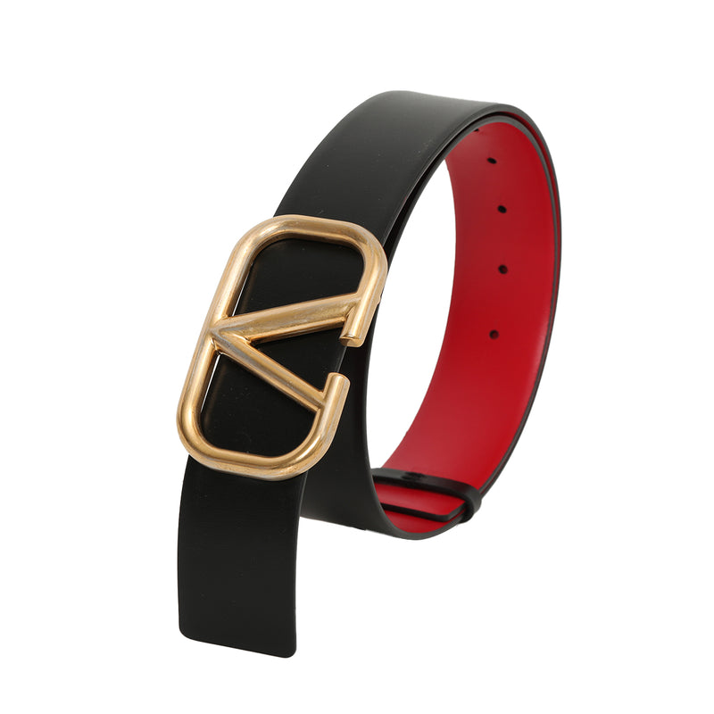 Garavani VLogo Signature Leather Belt Size- 75/30